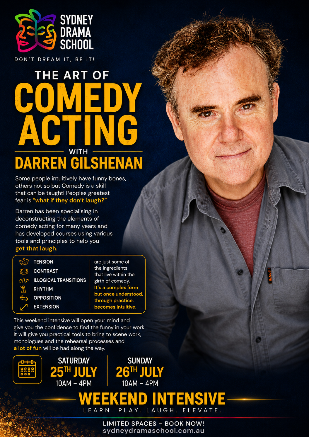 🎠Darren Gilshenan Weekend Comedy Intensive
